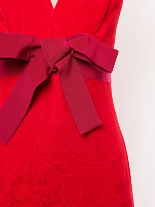 Silvia Tcherassi Bow-Detail Flared Maxi Dress