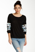Thumbnail for your product : Poof Too Sequin Long Sleeve Pullover Sweater (Juniors)