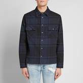 Thumbnail for your product : Off-White Off White Stencil Diagonals Checked Flannel Shirt