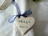 Thumbnail for your product : The Handmade Mug Company Wedding Napkin Tie And Place Name Heart