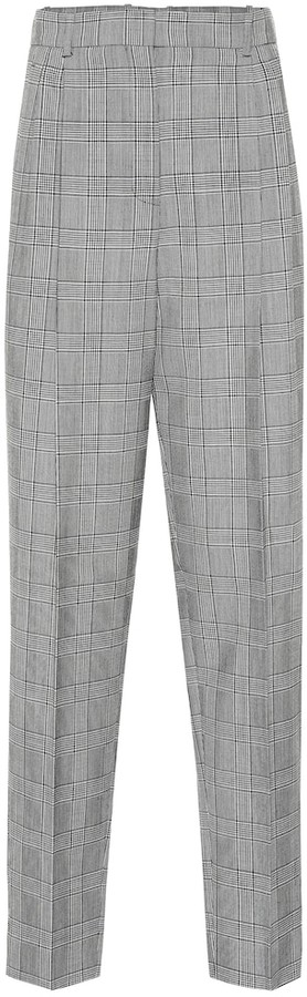 women's wool plaid pants
