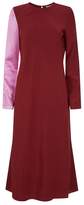 Thumbnail for your product : Tibi Colour Block Silk Midi Dress