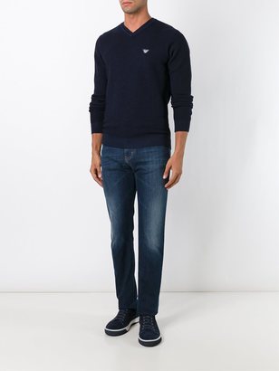 Armani Jeans stonewash slim fit jeans - men - Cotton/Spandex/Elastane - 40