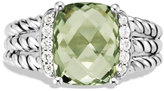Thumbnail for your product : David Yurman Petite Wheaton Ring with Prasiolite and Diamonds