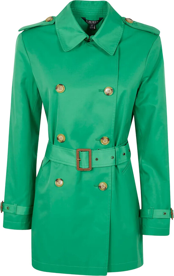 Lauren Ralph Lauren Buttoned Belted Coat