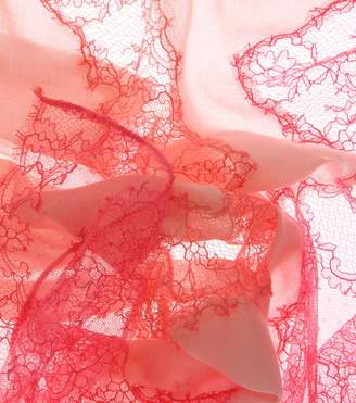 Valentino Cashmere-blend and lace scarf