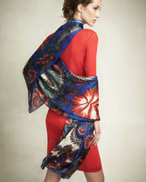 Thumbnail for your product : Roberto Cavalli Psychedelic-Print Wrap, Red Pattern