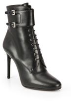 Thumbnail for your product : Prada Leather Lace-Up Booties