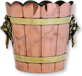 French Hotel Copper Champagne Bucket - Rose Victoria - Gold
