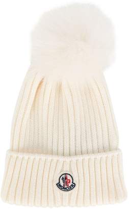 Moncler Kids classic knitted beanie hat