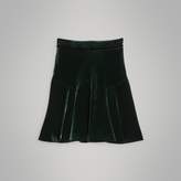 Thumbnail for your product : Burberry Velvet Flared Skirt