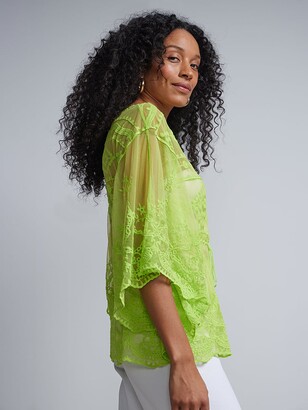 neon peplum top
