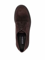 Thumbnail for your product : Fratelli Rossetti Almond-Toe Suede Lace-Up Shoes