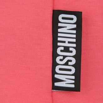 Moschino MoschinoGirls Pink Teddy Head Jersey Top