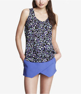 Thumbnail for your product : Express Blue Floral Split Back Tank
