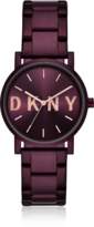 Thumbnail for your product : DKNY Soho Purple Tone Signature Glitz Watch