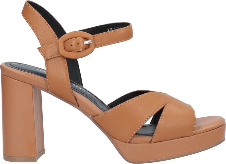 Camel Color Sandal Heels | ShopStyle