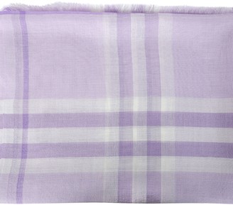burberry purple plaid scarf