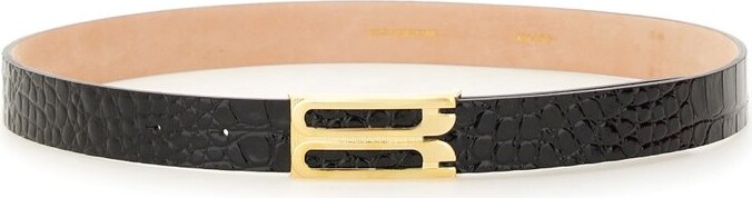 Victoria Beckham Embossed Frame Belt
