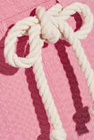 Thumbnail for your product : Lisa Marie Fernandez Yasmin Seersucker Swimsuit - Pink