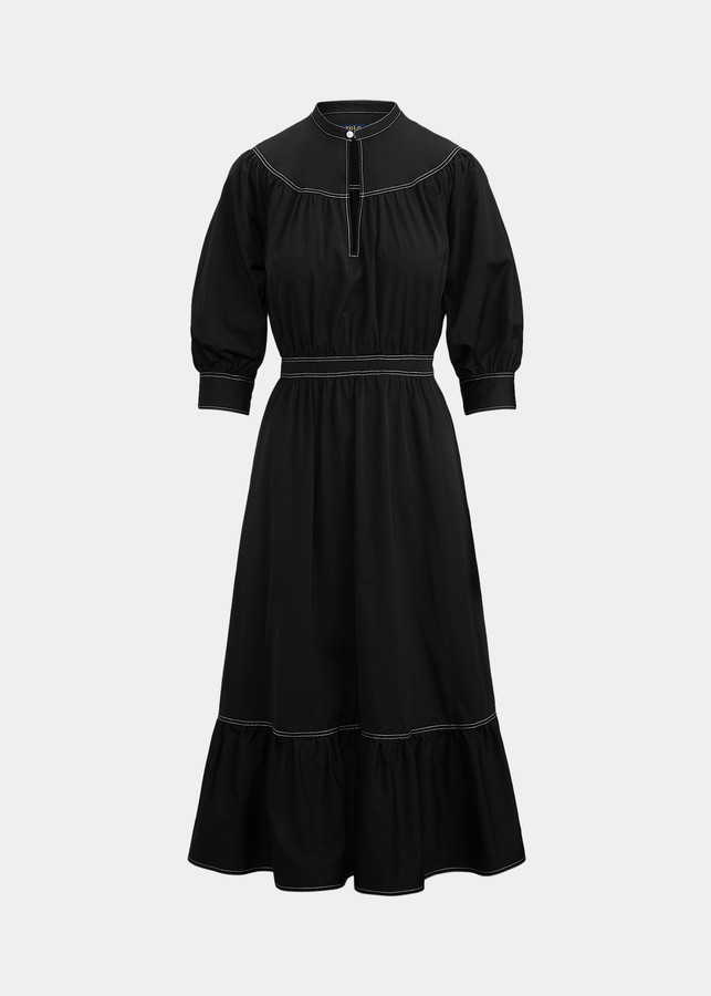 polo ralph lauren cotton broadcloth shirtdress