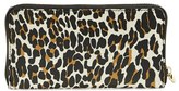 Thumbnail for your product : Tory Burch 'Plaque' Leopard Print Continental Wallet