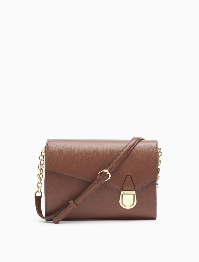 Calvin Klein Iris Leather Crossbody Bag ShopStyle Clothes and Shoes
