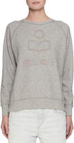 Thumbnail for your product : Etoile Isabel Marant Milly Logo Patchwork Cotton Sweatshirt