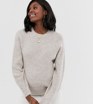 ASOS DESIGN Maternity fluffy sweater with balloon sleeve