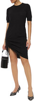 Thumbnail for your product : Love Moschino Asymmetric ruched wool-blend dress