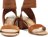 Thumbnail for your product : Gianvito Rossi Hailee 60 Elastic And Suede Sandals