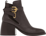 Thumbnail for your product : See by Chloe Averi Leather Buckle Ankle Boots