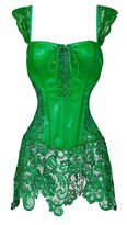 Thumbnail for your product : Miss Moly Women Sexy Overbust Lace Floral Boned Corset Bustier Top Dress