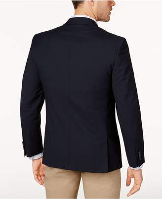 Ben Sherman Men's Slim-Fit Navy Textured Peak Lapel Blazer