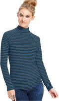 Thumbnail for your product : Planet Gold Juniors' Striped Raglan Turtleneck Top