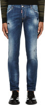 Thumbnail for your product : DSquared 1090 Dsquared2 Blue Distressed Clement Cloudy Wash Jeans