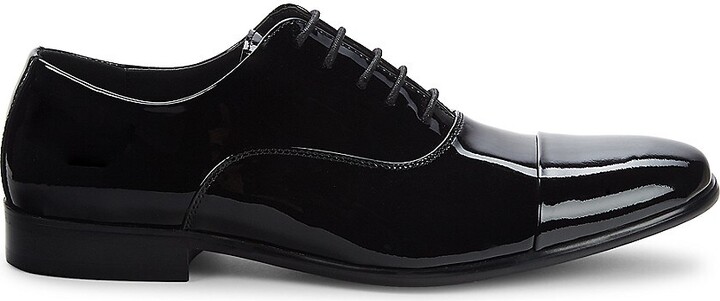 Chanel Black Leather Captoe Synthetic Sling Back Heels - Sz. 35.5