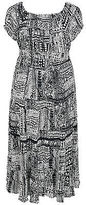 Thumbnail for your product : Yours Clothing YoursClothing Plus Size Womens Tribal Print Gypsy Maxi Dress Free Neck Ladies