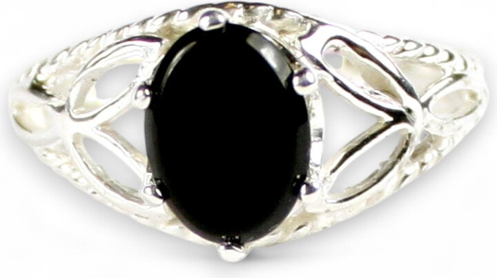 Etsy Black Onyx 925 Sterling Silver Ring Sr137