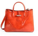 Thumbnail for your product : Longchamp Roseau Box Medium Patent-Leather Tote