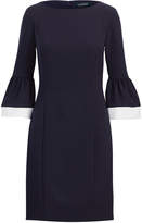 Ralph Lauren Crepe Bell-Sleeve Dress 