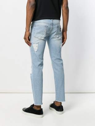 Dolce & Gabbana heavily distressed jeans