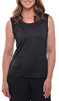 Thumbnail for your product : Allison Daley Beaded Tank Top