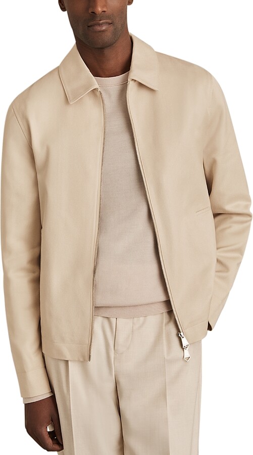 Reiss Preach Regular Fit Twill Trucker Jacket