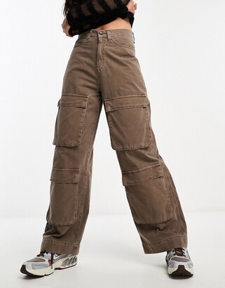 Cargo Pants - Calf Pockets - Brown – FRIED RICE SHOP
