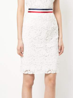 Han Ahn Soon floral lace embroidered pencil skirt