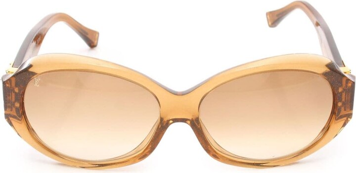 Louis Vuitton My LV Chain Round Sunglasses Gold Metal. Size E