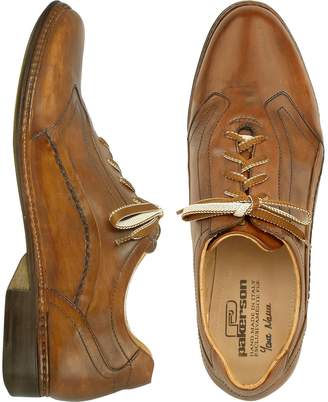 Pakerson Brown Italian Handmade Leather Lace-up Shoes