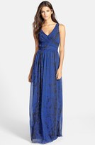 Thumbnail for your product : Adrianna Papell Print Chiffon Gown