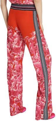 Schiaparelli Pink Victory Print Trousers